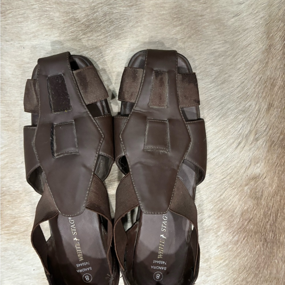 Brown Leather womans Sandals